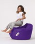 Atelier Del Sofa Premium XXL Puf de Jardín Morado Impermeable Comodidad y Relajación 115 cm